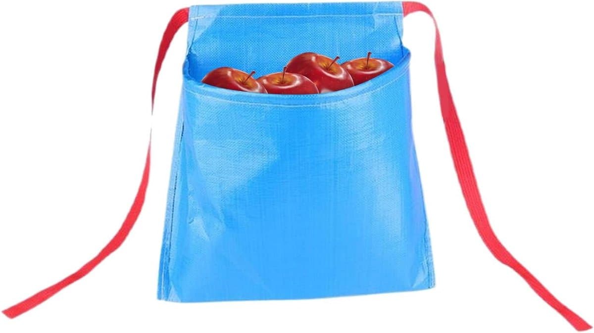 Oogst Schort - Fruitopslag Zak - Fruit Verzamelen - Waterdicht Nylon - Groot 50x50cm - Blauw — afbeelding 1