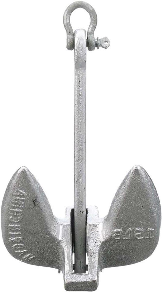 Marineanker Gietijzer - Scheepsanker - Watersport Verankering - Corrosiebestendig Aluminium Plating - 6.8 kg - Aluminium — afbeelding 1