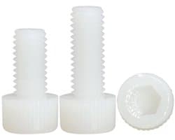 Dailygoods- Nylon Schroeven M12x30mm - Inbus Schroevenset - Kunststof - Slijtvast - Corrosiebestendig - 8 Stuks - Inbusschroeven