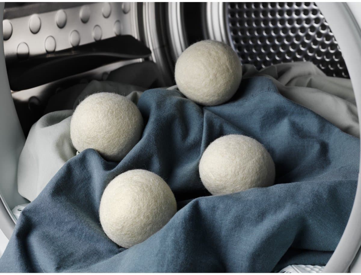 AEG M9YHODB1 - Wasmachine-onderhoud - Katoenen Wasdrogerballen - 4 stuks - Katoenen opbergtas — afbeelding 1