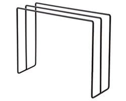 Dailygoods- Droogrek Roestbestendig - Handdoekrek Keuken - Handdoekhouder Badkamer - Staand Ontwerp - Drie Rijen Hangers - Duurzaam Ijzer
