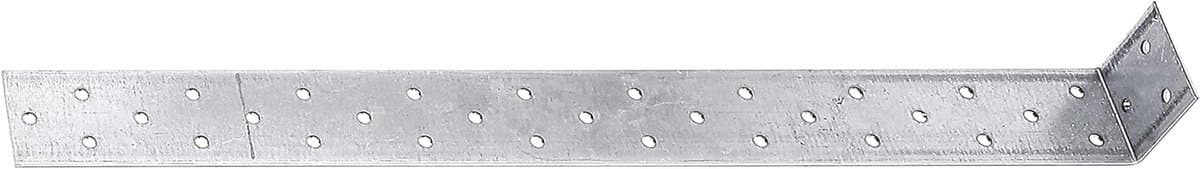 Betonanker Staal - Versteviging Hoek - Houtverbinding Verstevigen - Sendzimir Verzinkt - 400 mm Lengte - Zilver — afbeelding 1