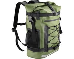 Dry Bag, legergroen, waterdichte tas, waterdichte tas met rolsluiting, voor outdooractiviteiten zoals reizen, wandelen, kajakken, kamperen en watersport, groen, 40L, opbergzak
