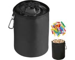 Wasknijperzak - Grijs - 28 x 20 cm - Waterdichte Organizer van Oxford 600D - Voor Binnen en Buiten