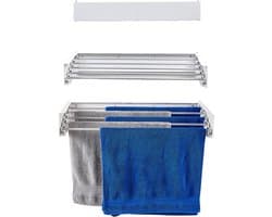 Foxydry Hide 71 cm Wit - Droogrek wandmontage - Intrekbare waslijn voor aan de muur - Kleur Wit - 71 x 35 x 13 cm — afbeelding 1