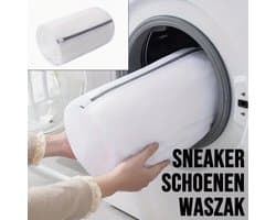 Witte Waszak voor Schoenen - Sneakers Veilig Wassen - Beschermend & Duurzaam