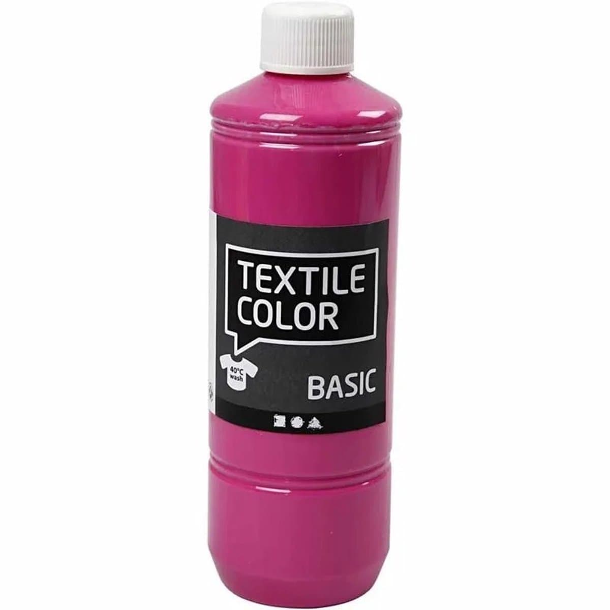 CC Textielverf Roze 500ml — afbeelding 1