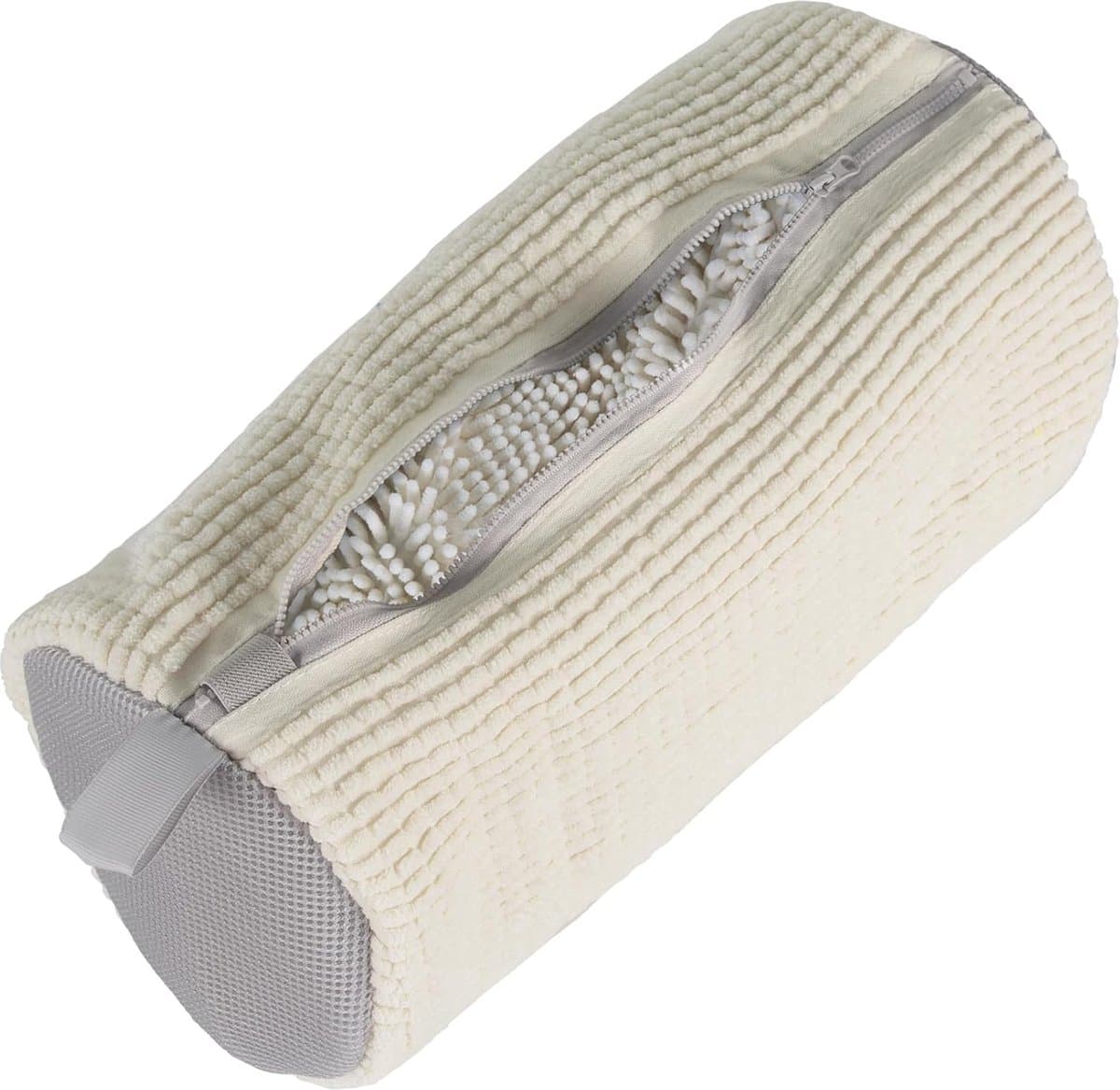 Schoen Wassen zak - Waszak Schoenen - sneakerwaszak - Polyester - 39*19 cm - wit en grijs - herbruikbare - verhoogde wrijving aan de binnenkant - voor schoen verzorging — afbeelding 1