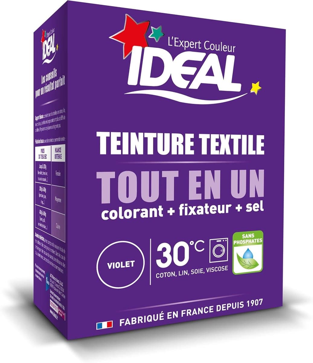 Ideal Textile Dye All in One 230g Purple — afbeelding 1