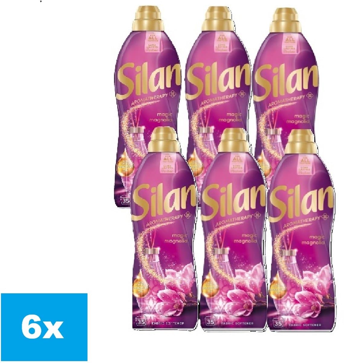 Silan Aromatherapy Magic Magnolia Wasverzachter – 6 x 770 ml – Langdurige Geur — afbeelding 1