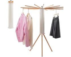 HOB Inklapbaar SMART Design Droogrek - Wasrek - Droogmolen - Inklapbaar - Multifunctioneel - Premium Design - Draagbaar - Binnen en Buiten - Droogmolen