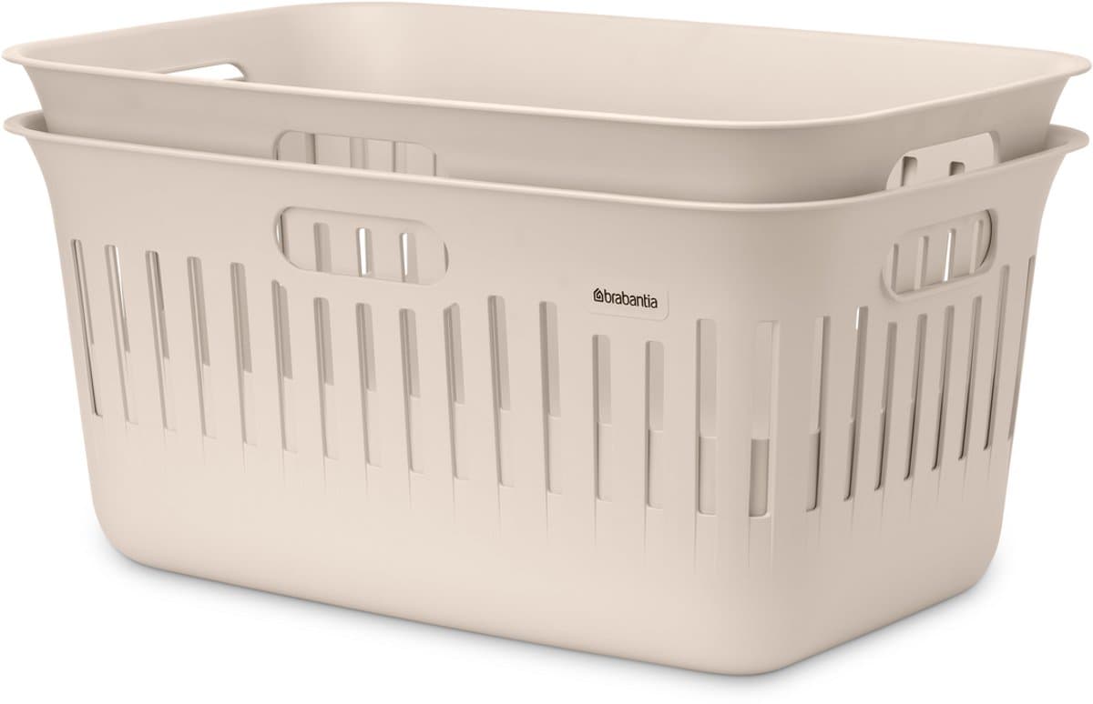 Brabantia Collect-It Wasmand - set van 2 - 40 l - Soft Beige — afbeelding 1