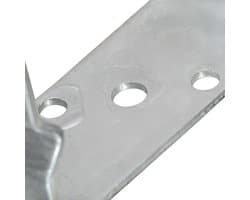 vidaXL - Grondankers - 6 - st - 7x6x15 - cm - gegalvaniseerd - staal - zilverkleurig