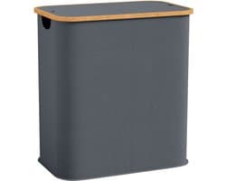 HOMCOM Wasmand - Vliesstof - 54x34x58,5 cm - Grijs
