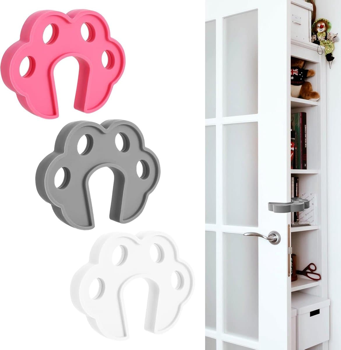 3 stuks Wasmachine Deuropener - Silicone Voorlader Wasmachine Deuropener Stopper - Droger Vaatwasser Washok Deuropsteun Accessoires voor Goede Ventilatie en Gebruiksgemak — afbeelding 1