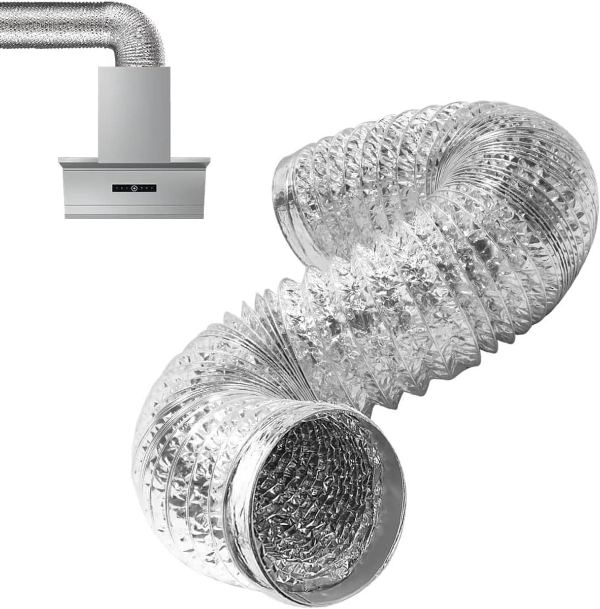 Flexibele Afvoerslang 100mm Aluminium - Universele Duct voor Ventilatie en Afzuiging — afbeelding 1