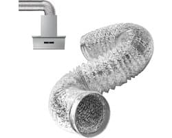 Flexibele Afvoerslang 100mm Aluminium - Universele Duct voor Ventilatie en Afzuiging