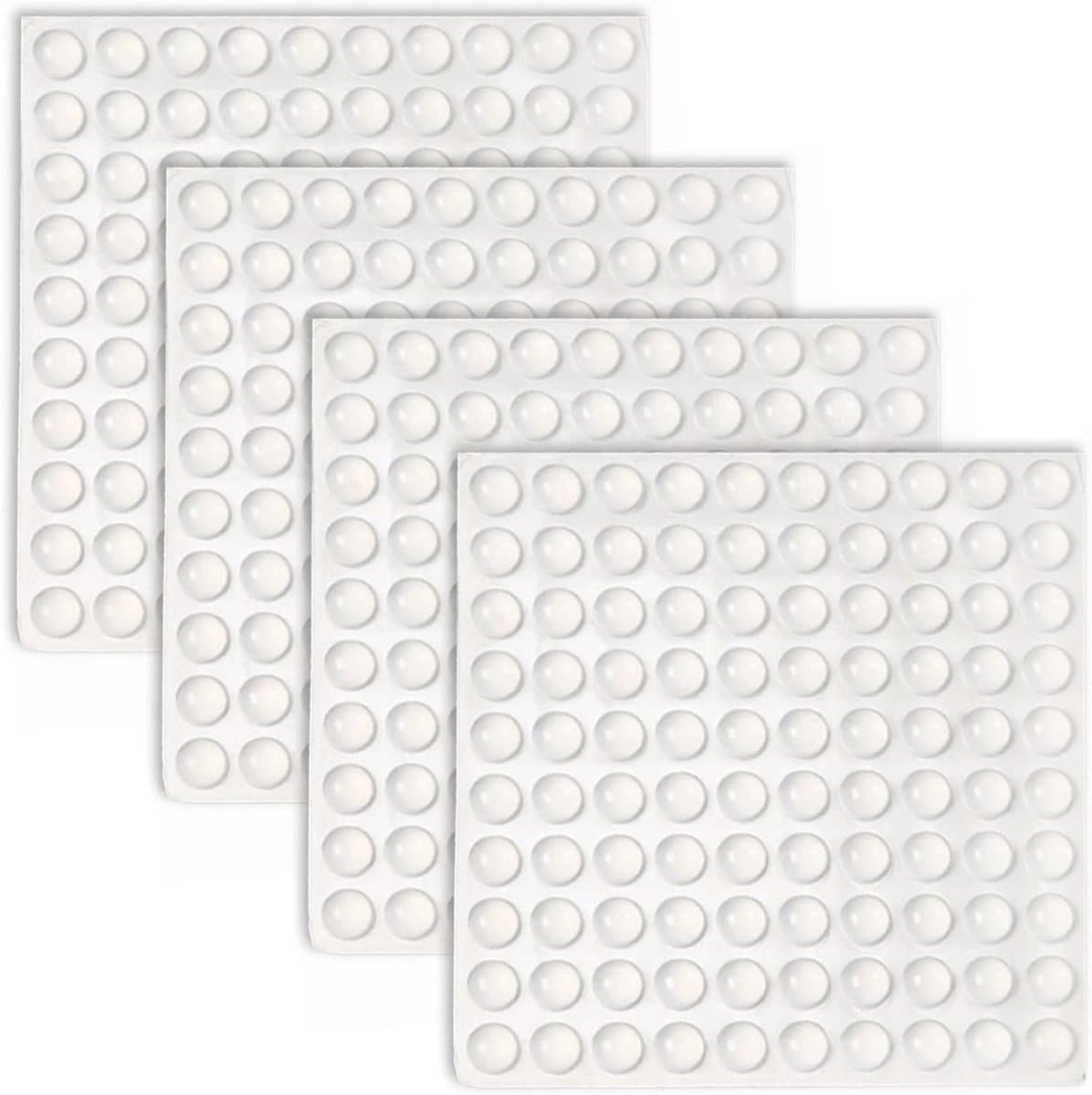 Pack of 400 Adhesive Rubber Pads - Transparent Bumper Pads - Noise Reduction Pads - Rubber Feet voor Meubels - Kasten - Deuren - Snijplanken - Kleine Apparaten - Elektronica — afbeelding 1
