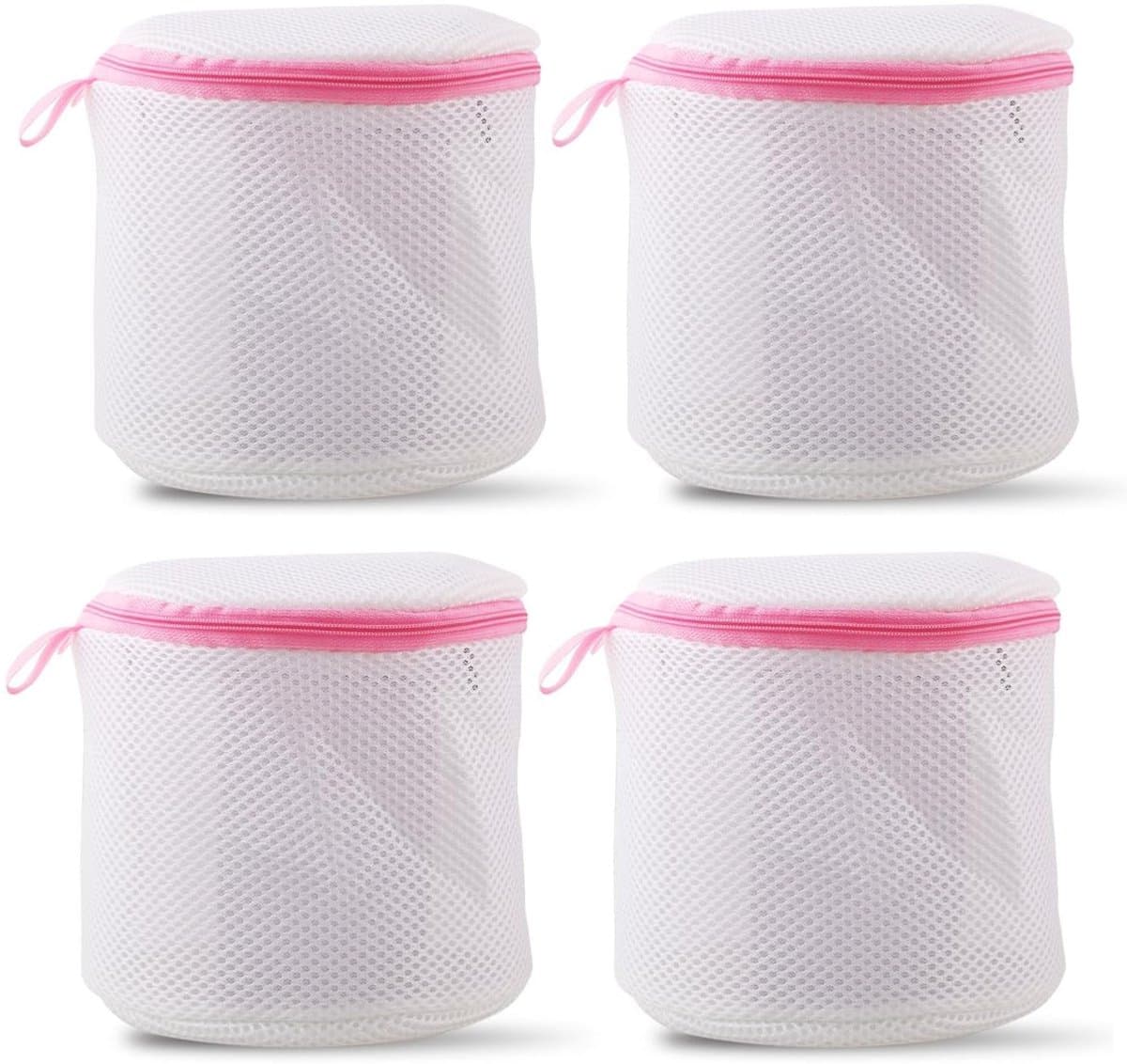 4 Stuks Bh Waszakken - 16x14 cm - BH-wasmachinetas - Wasgoed - Met Rits - Waszakje - Wasnet - Wasnetten - Herbruikbare - Geschikt Voor Intiem Ondergoed en Babykleding - Wasmachinezak Geschikt Voor bh's, Ondergoed, Sokken, Wasgoed voor Op Reis — afbeelding 1
