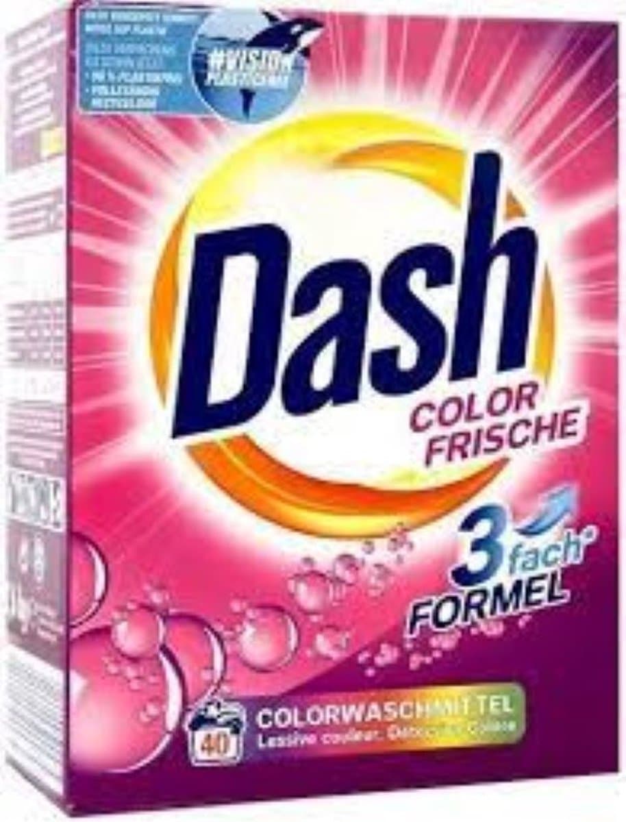 Dash - Wasmiddel - Poeder - Color Frische - 40wb/2.6kg — afbeelding 1