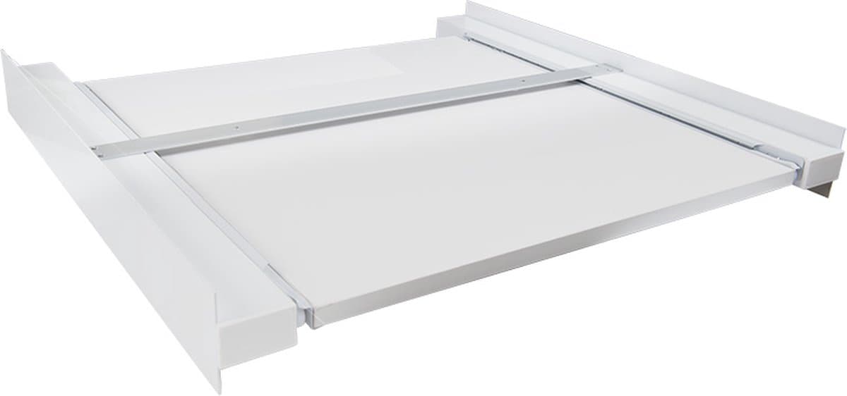 Tussenstuk wasmaschine droger Paulo, aluminium model met XL werkblad — afbeelding 1