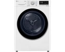 LG RH90V9AV3N warmtepompdroger 9 kg met Dual Inverter Heat Pump voor sneller en energiezuinig drogen - Sensor Dry stopt automatisch bij droog - Auto Cleaning Condenser en ThinQ slimme bediening. Energieklasse A+++ — afbeelding 1