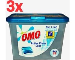 Omo wastabletten - Active Clean 72 wasbeurten (3 x 24 wasbeurten)