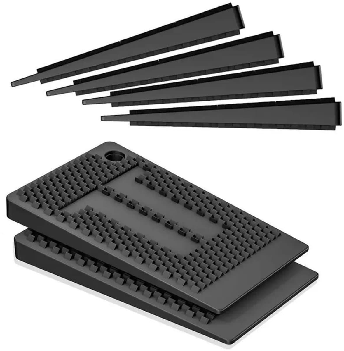 WiseGoods Premium Anti Vibratie Meubelwiggen Set - 35 Stuks Zwart - Pads - Voor Wasmachine / Koelkast / Tafel / Stoelen / Kast — afbeelding 1