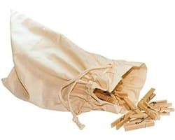 Houten Was Knijpers - Kleding Hangers - Kleding Drogen - Onbehandeld Beukenhout - 50 Stuks - Natuurlijk