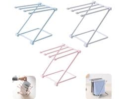 3 stuks opbergrek - handdoekrek - sleutelhangerrek - droogrek - afdruiprek - opvouwbaar - opbergaccessoires - geschikt voor keuken, slaapkamer, badkamer (meerdere kleuren, 25,5*16 cm)