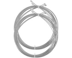 2pcs Clothes Rack Steel Wire Drying Line for Clothes Balcony Stainless Steel Clothesline Clothes Drying Hanger Drying Rope for Outdoor Clothing Washing Accessories Steel Wire Silver