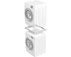 KAD® Stapelkit Wasmachine en Droger - Universeel Tussenstuk - Wasmachine Verhoger - Wit - 60cm x 55cm x 8cm