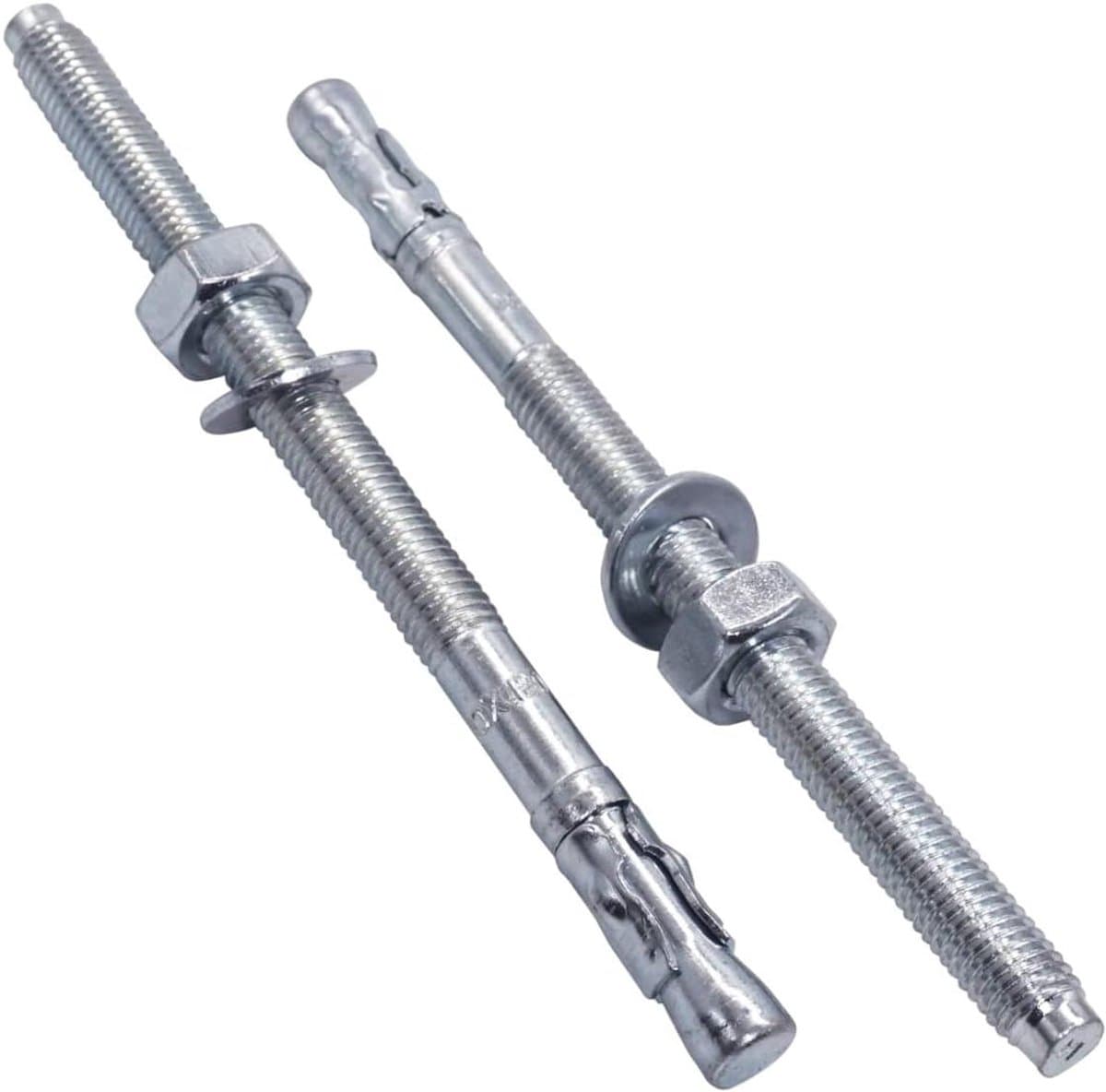 Wigankers M10 - Metalen pluggen boutanker - Metselwerk bevestiging - Zelfuitzettend mechanisme - 150 mm - Zilver — afbeelding 1