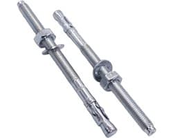 Wigankers M10 - Metalen pluggen boutanker - Metselwerk bevestiging - Zelfuitzettend mechanisme - 150 mm - Zilver
