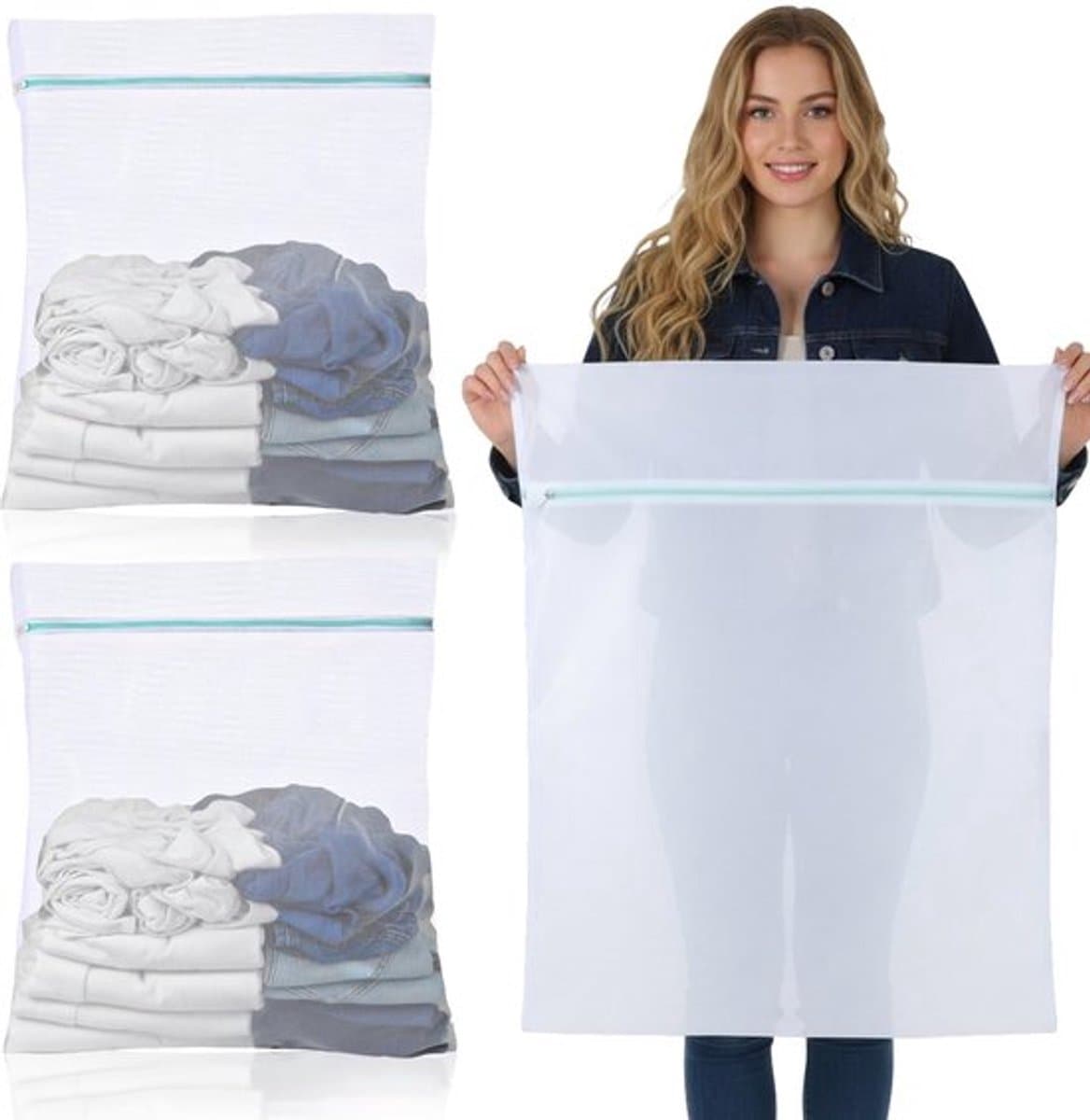Dailygoods- Waszak Groot 60 x 80 cm - Waszakken voor Wasgoed — afbeelding 1