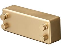 Telescopische Waslijn - Wandmontage Hanger - Kleding Drogen - Dubbele Lijn - 24 cm - Goud — afbeelding 1