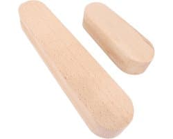 2Pcs Tailor Clappers 7 "12" Dubbelzijdig Gegroefde Houten Kleppers Naaien Gereedschap Voor Drukken Naden Quilten Hemming
