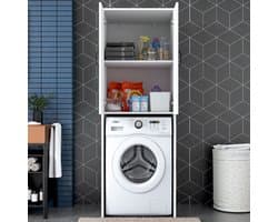 KD110 Wasmachinekast | 100% MELAMINE | Wit - Emob - Wasmachine Ombouw - Wit - Melamine; Spaanplaat — afbeelding 1