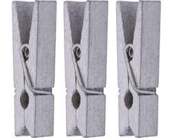 Houten Mini Haringen - Kleine Houten Knijpers - Kleding Ophangen - Duurzaam Hardhout - 3.5 cm - Natuurlijk Hout