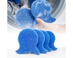 Huisdierhaarverwijderaar voor de was – Herbruikbare tool voor het verwijderen van honden- en kattenhaar – Verwijdert effectief haar, pluisjes en huidschilfers van beddengoed en kleding – Geschikt voor wasmachines en drogers (4 stuks)
