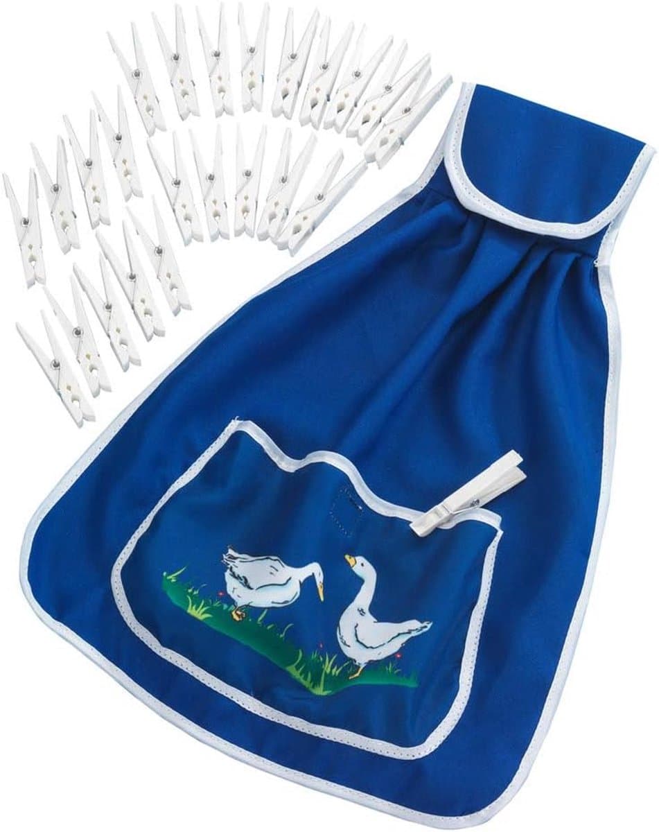 Wasknijperzak - Kledinghangers Houder - Wassen Ophangen - Rugbesparende Bevestiging - 45 x 335 cm - Ganzen — afbeelding 1
