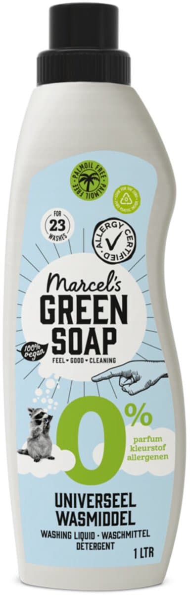 Marcel's Green Soap Wasmiddel Universeel 0% - 1 liter — afbeelding 1