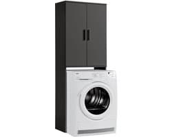 mokebo wasmachine kast 'Der Saubermann' opbouw voor wasmachine in antraciet — afbeelding 1