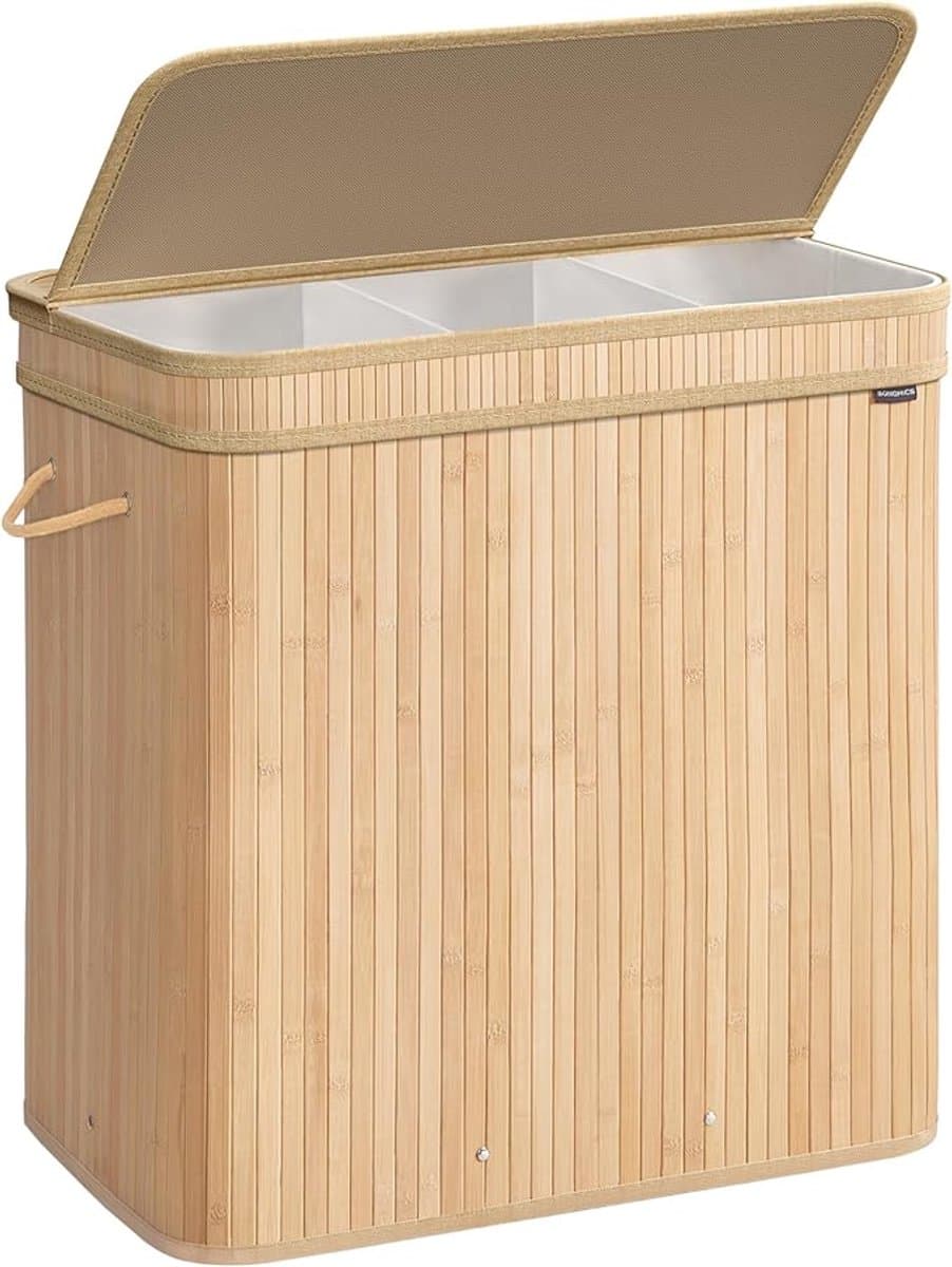 MAZAZU - Wasmand - Met handvaten - 150 Liter - 62.5x16.3x24 — afbeelding 1