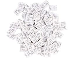 100 Pakketten Silica Gel Zakjes 1g Silica Droogmiddelzak Silica Gel Levensmiddelenkwaliteit Hygroscopisch Middel Ontvochtiger