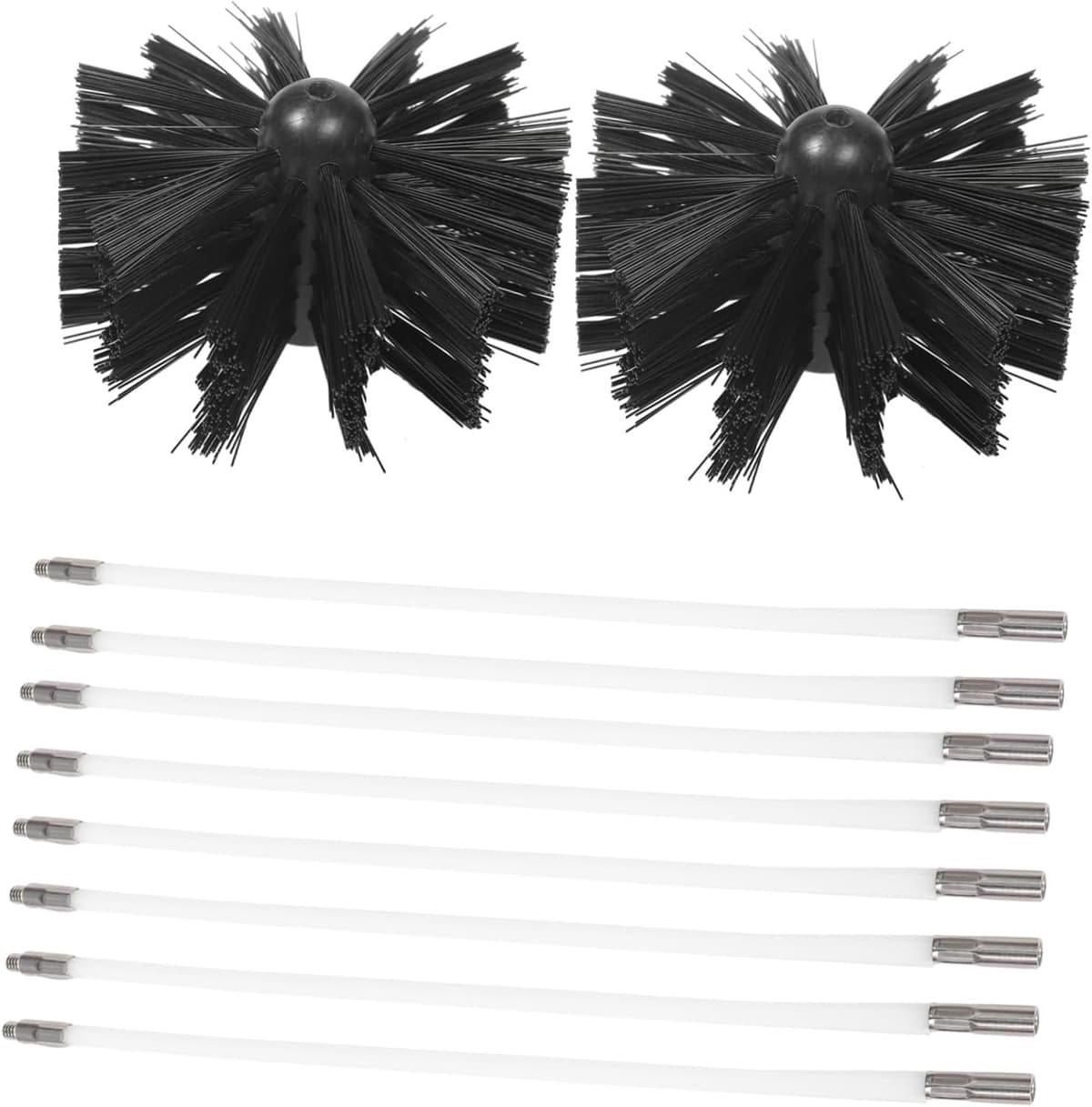 1set Professionele Rookkanalenborstel Met Stokken Borstels Nylon Schoonmaakgereedschap Voor Effectieve Reiniging Van Binnen Buitenrookkanalen — afbeelding 1