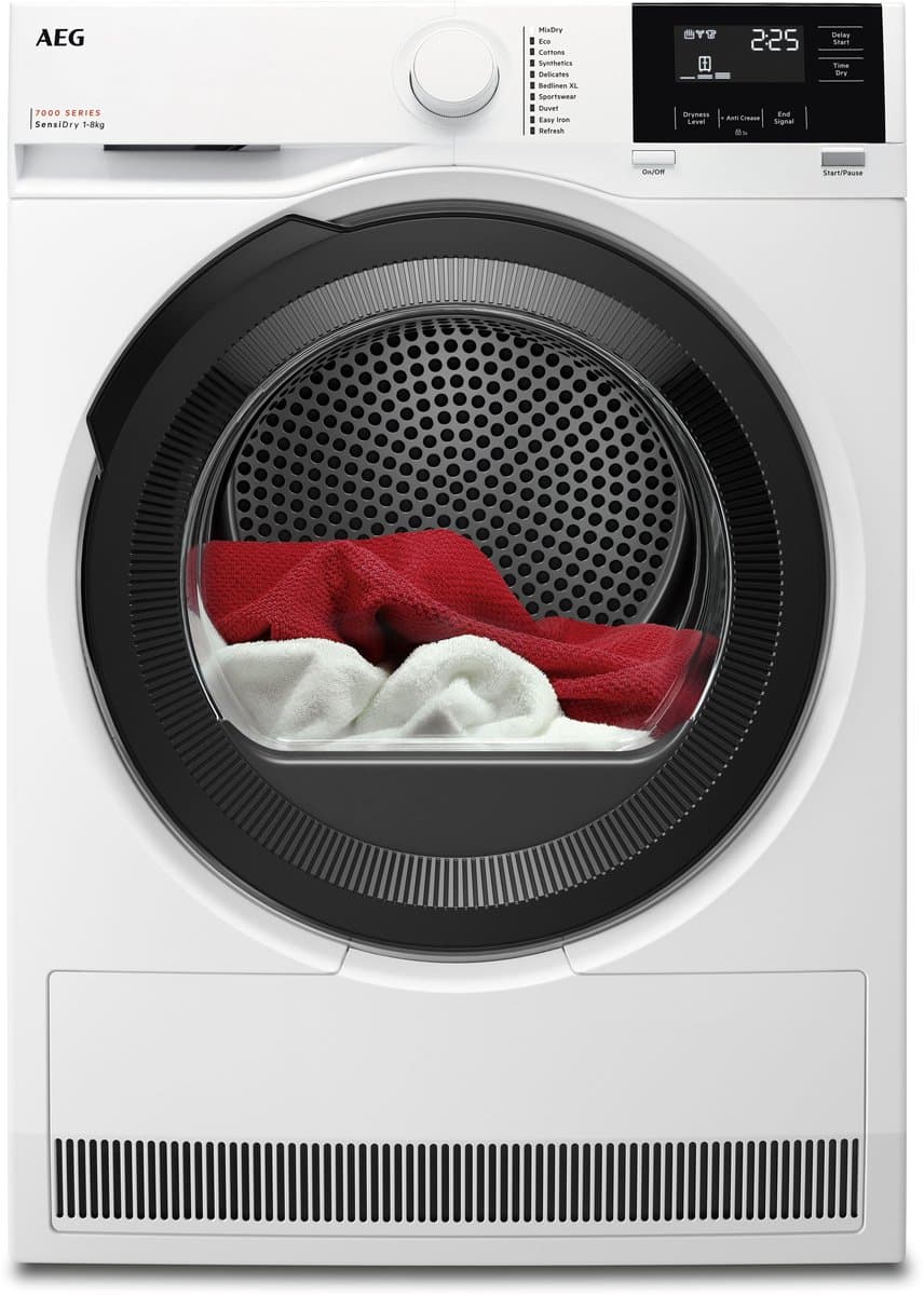 AEG TR739EO4B 7000 SensiDry - Warmtepomp Droger - EnergyLabel C - 9 kg — afbeelding 1