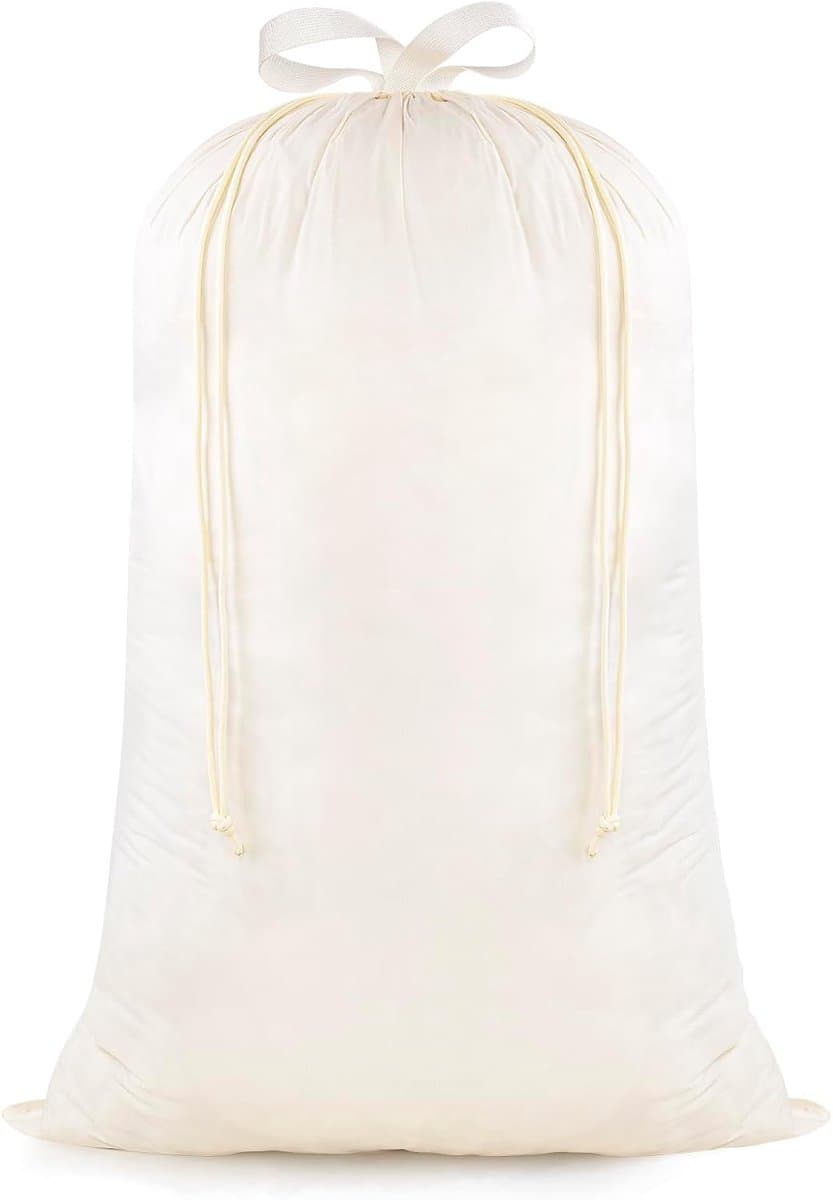 WiseBoy waszak met handvatten en trekkoord, extra grote, robuuste opbergtas voor vuile kleding, 60 x 89 cm - ShopVlot — afbeelding 1