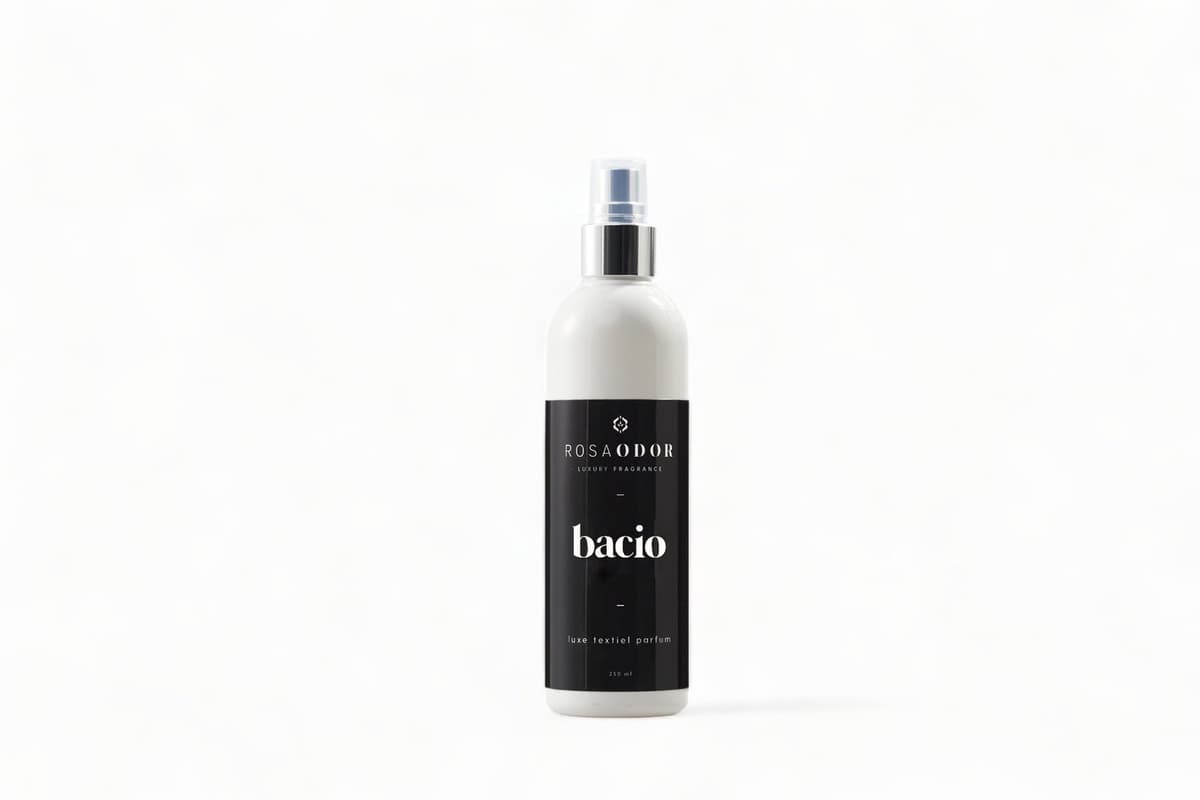 Rosaodor Textielspray Bacio 250 ml – Luxe textielverfrisser — afbeelding 1