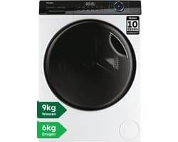 Haier HWD90-B14939-S - Was-droogcombinatie - 9+6kg - A/D - Extra stil (72 dB) - Zuinig - 15 programma’s - 10 jaar garantie op onderdelen
